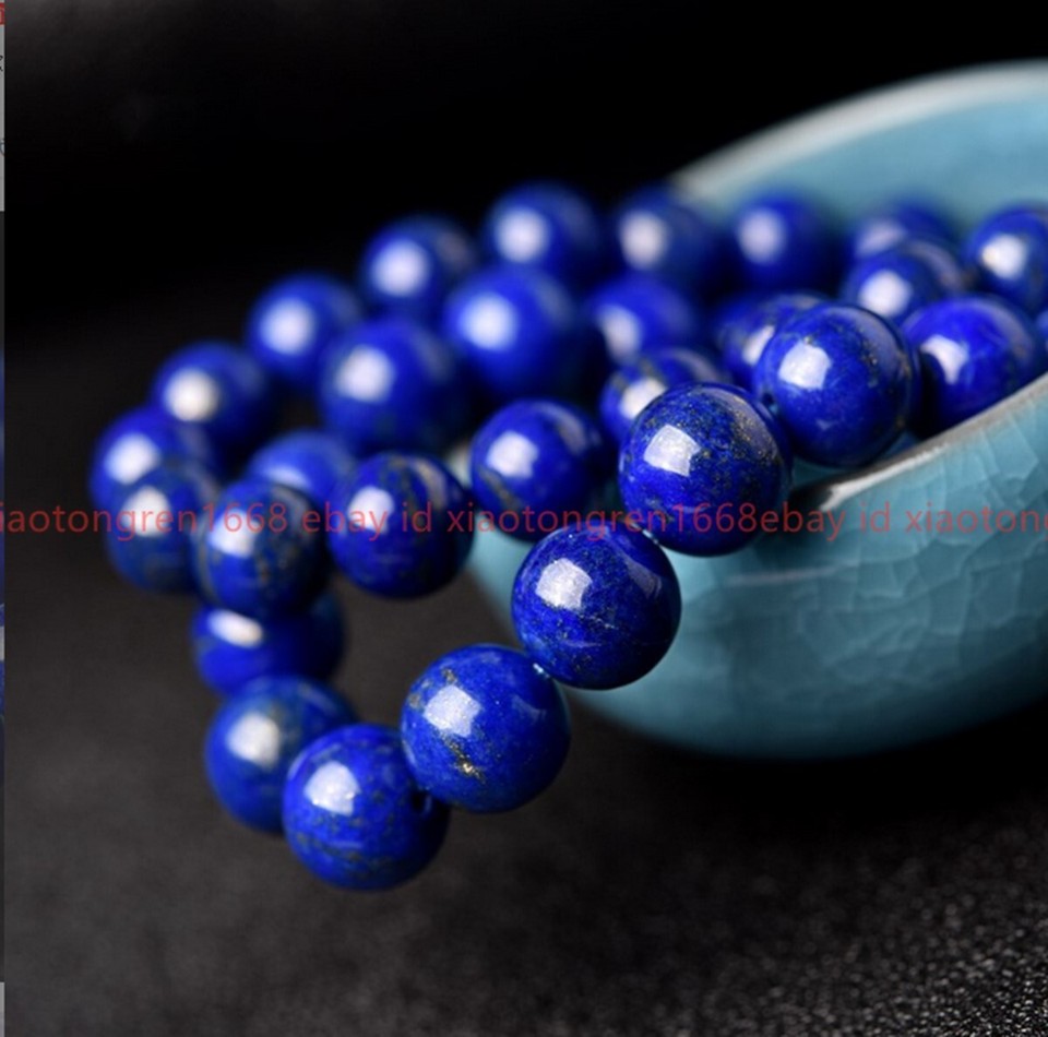 Taddart Minerals - Bracciale Blu In Lapislazzuli Naturale Con - Foto 10