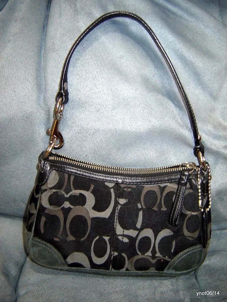 Gray clearance coach purse