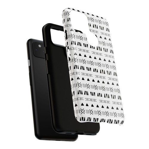Black and White Southwestern Aztec Pattern Google Pixel Tough Cases - 第 83/131 張圖片