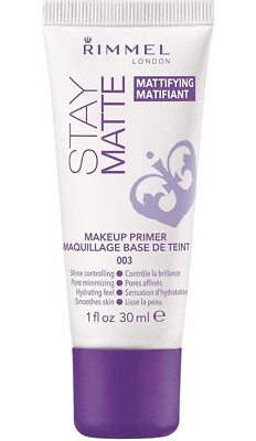 RIMMEL Stay Matte Mattifying Hydrating Oil-Free Lightweight Makeup Primer 30ml