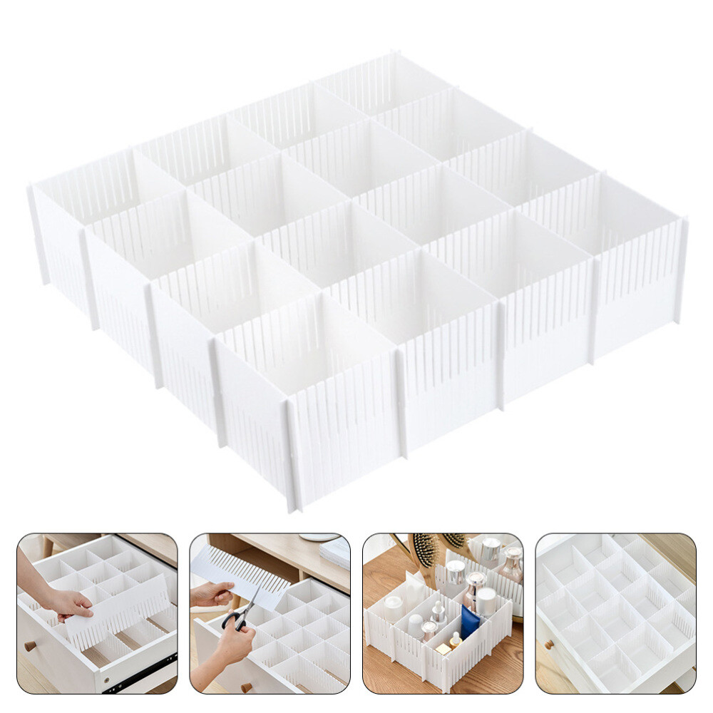 10pcs Drawer Separators Adjustable Plastic Drawer Separators Organizer