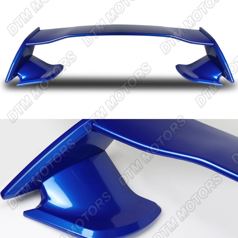 For 08-14 Subaru Impreza WRX STI Style Painted Blue ABS Rear Trunk