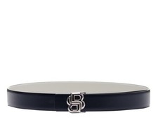 Image of Hugo Boss Womens Reversable Leather Belt Black 95-34 Fits 32” Brand New