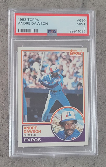 1983 Topps #680 Andre Dawson Montreal Expos PSA 9