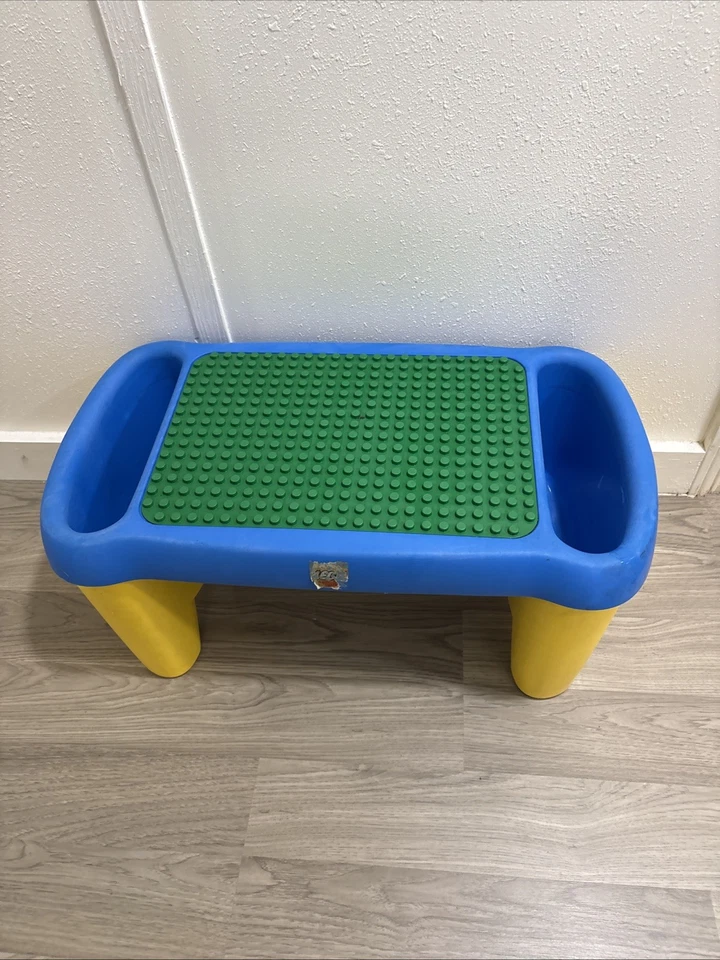 LEGO Duplo Laptop Lap Desk Building Table w/ Side Storage Bins, 26x14", 1998 - Image 2 of 4