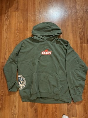 Travis Scott Cacti Mono Seal Hoodie Size XL Medium Olive Puff Print Authentic