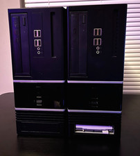 🕹️ LOT 2 ASUS mATX Retro Gaming PC Pentium 4 ATi Radeon AGP Windows XP + Extras