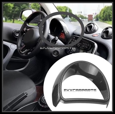 Akzentring Carbon look Tacho Armatur  Blende  für Smart Fortwo Forfour 453 #R10E