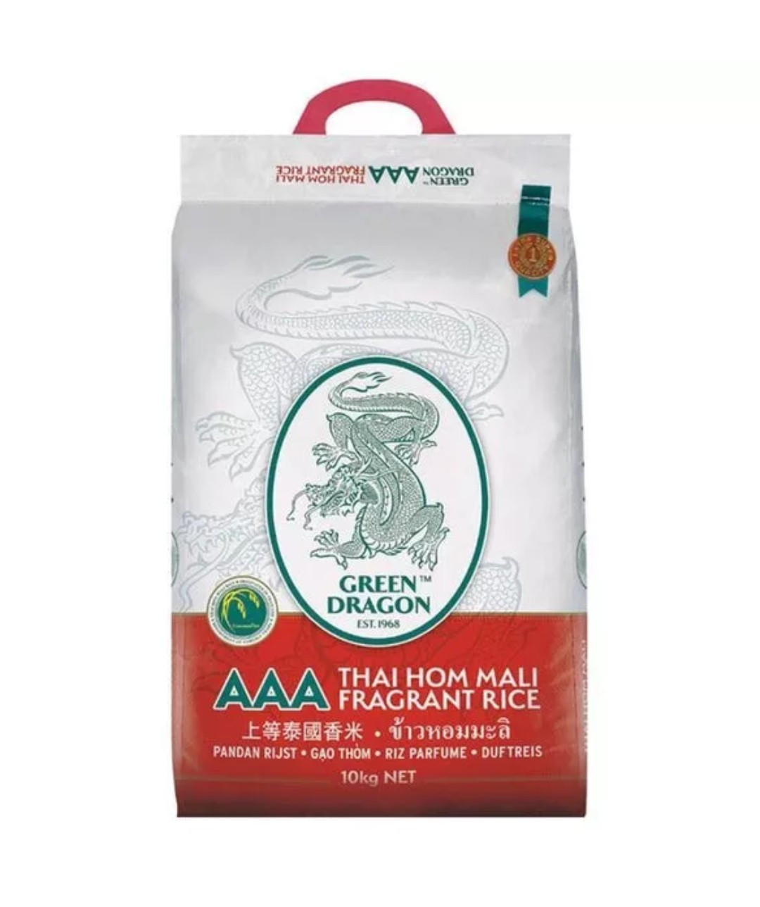 Arroz fragante tailandés Green Dragon AAA 10 KG