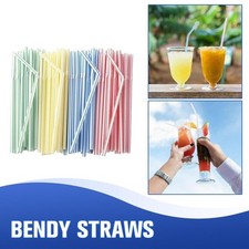 100-10000PCS Reusable Multicolor Drinking Straws Kitchen Beverage Cocktail Party