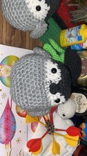 Homemade Crochet Penguin Plushie Stuffed Animal Amigurumi