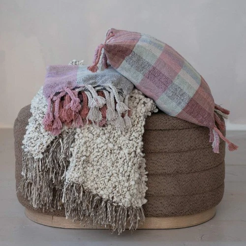 Creative Co-Op Wool Blend Shag Throw - Thumbnail 3