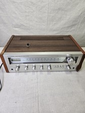 VTG 1970's Pioneer SX-450 AM/FM  STEREO RECEIVER Silver Plated Woodgrain 