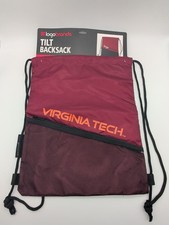 LOGO Brands : Virginia Tech Hokies Tilt Backpack Drawsting Bag 18" x 13" - NEW