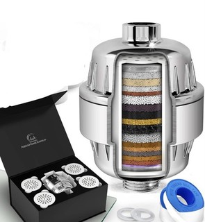 Two Shower Filter AquaHomeGroup 20 Stage with Vitamin C for Hard Water (4908 43