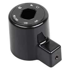 Gloss Black ABS Ignition Switch Cover Fit For Harley Sportster 883 Police XL883P