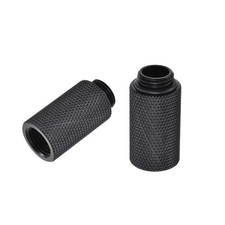 4PCS,Male to Female Extender Fitting G1/4 x 30mm for Water Cooling System Black