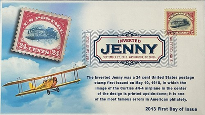 #ad BDAOCITW KSC Cachets 4806 Inverted Jenny $2.00 Stamp Collecting $7.99