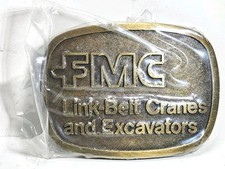 New - FMC - Link-Belt Cranes  Excavators Belt Buckle - Unopened, Sealed. -8