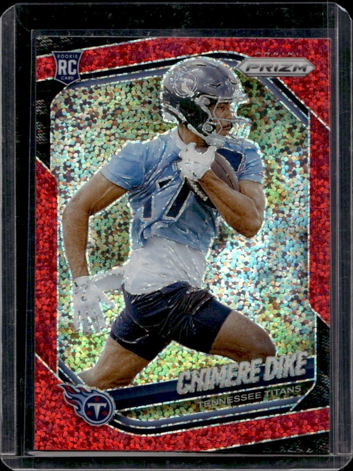 Chimere Dike Panini Prizm #396 Red Sparkle
