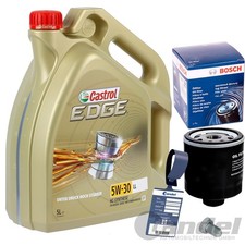 BOSCH ÖLFILTER 0451103318+CASTROL 5W30 ÖL passend für VW GOLF 3 4 POLO 9N 5