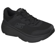 Black Skechers Shoes Men's Work Max Cushion Comfort Slip Resistant Lace 200466