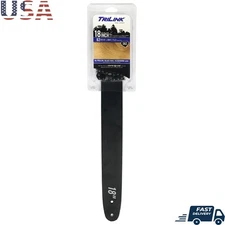 18" Semi-Chisel Saw Chain & Guide Bar Combo 62 Links Low Kickback Vibration New