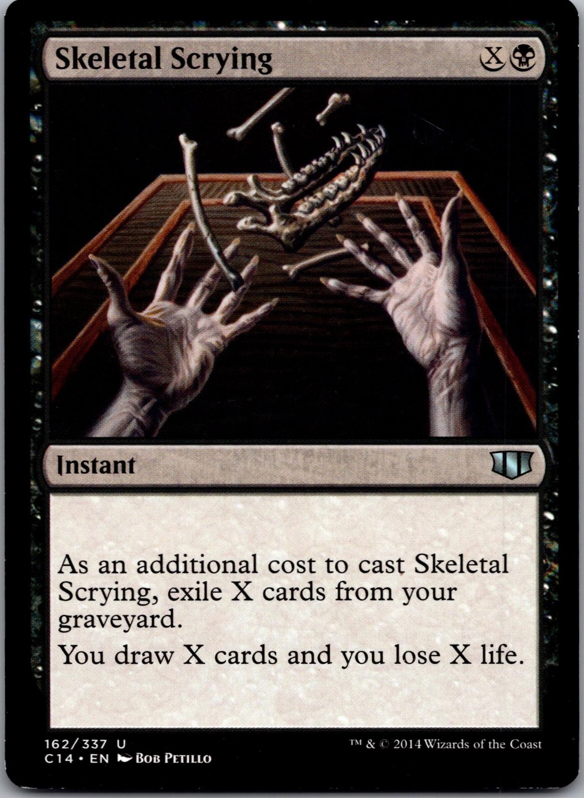 Skeletal Scrying 162 Uncommon Commander 2014 Magic: The Gathering Lightly Played