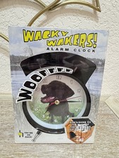 Mark Feldstein Wacky Wakers Black Lab Alarm Clock # JV01DBL
