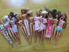 Vintage Lot of 11 1980's Genuine Barbie Dolls Heavily Played