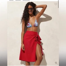 J.Crew Airy gauze side-tie sarong XXS