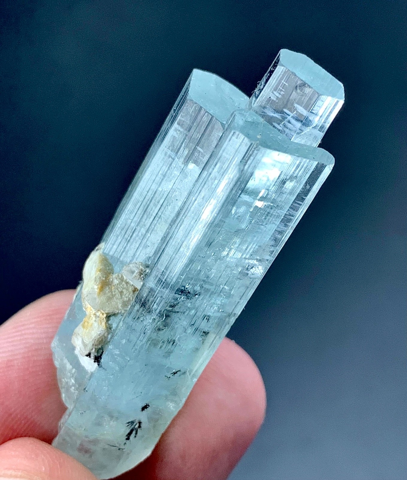 86 Carat Aquamarine Crystal Specimen From Skardu Pakistan