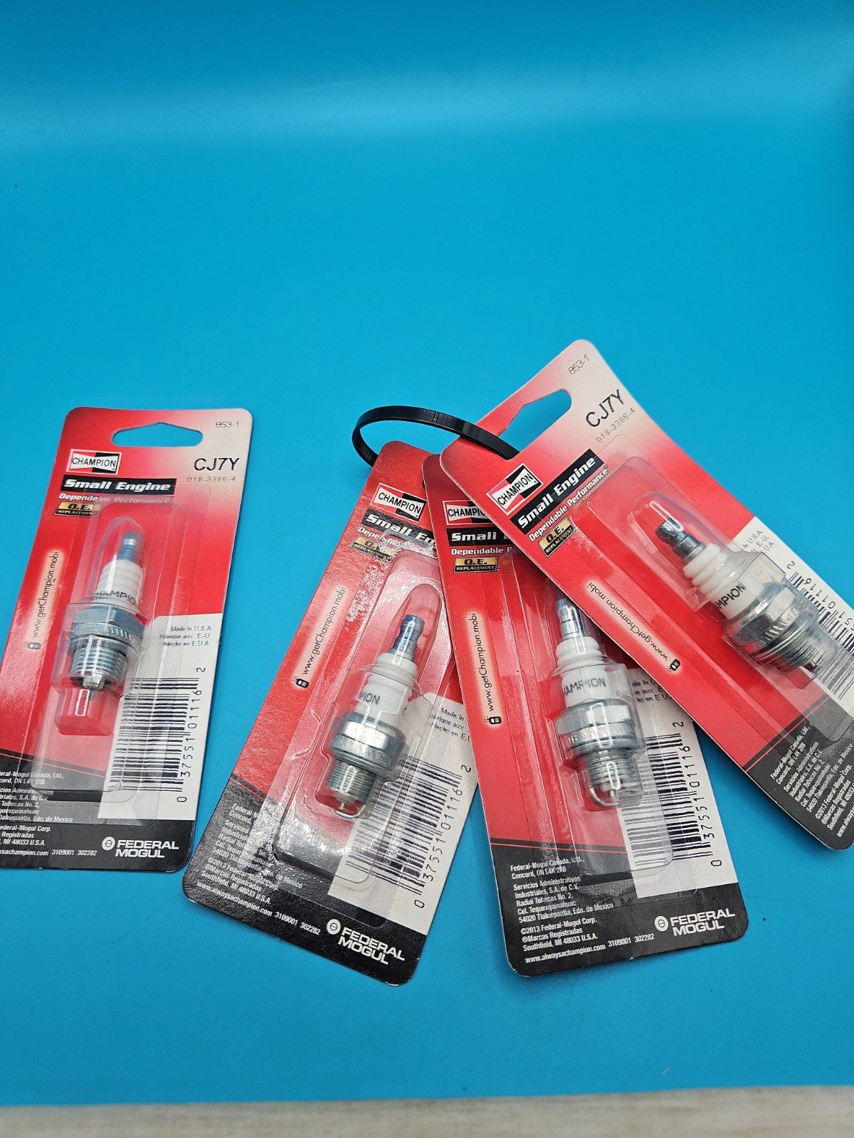 Champion 853-1 Small Engine Spark Plug CJ7Y, 853 Lot Of 4