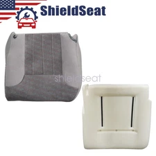 For 94-97 Dodge Ram 1500 3500 Driver Bottom Cloth Seat Cover Gray & Foam Cushion