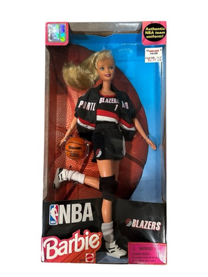 #ad Vintage 1998 NBA Portland Trailblazers Barbie Doll New In Box $55.00