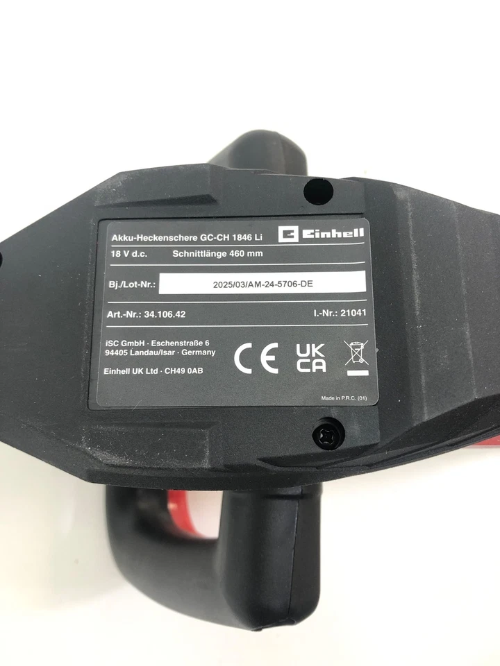 Cesoie elettriche a batteria Einhell 52 cm 18 V - Immagine 4 di 4