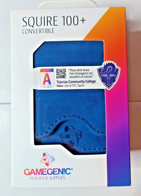 Gamegenic Squire 100+ Deck Box Blue New in Box