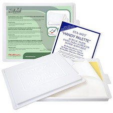 Wet Painting Palette Airtight 8.5in x 7in with 30 Acrylic Paper Refill Sheets