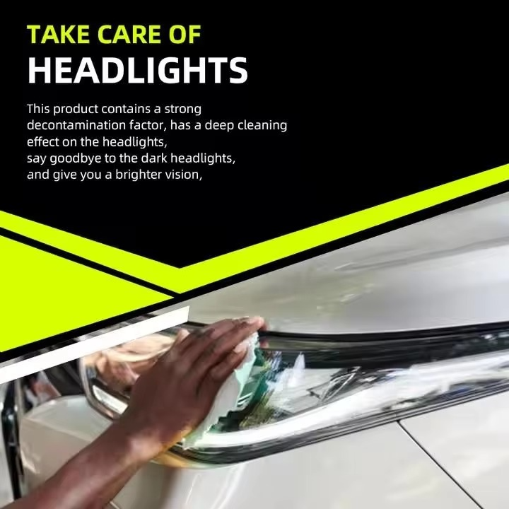 Pro Headlight Lens Restoration Kit – Polishing & Cleaning Tool, Restores 2 Lenses