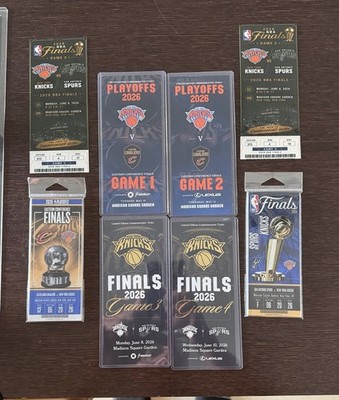 Knicks Championship Finals Memorabilia Tickets 2026 OG Game 4 & 3 And More!