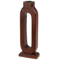 KerzenstäNder Kerzenleuchter Stumpenkerzen Kerzenhalter Mangoholz Braun 30 Cm