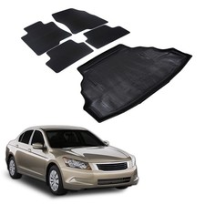 Kofferraumwanne Fußmatten Set Für Honda Accord 2008-2012 Stufenheck