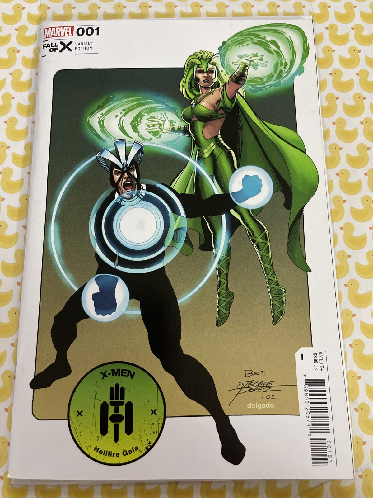 X-MEN HELLFIRE GALA #1 HAVOK POLARIS GEORGE PEREZ VARIANT COVER