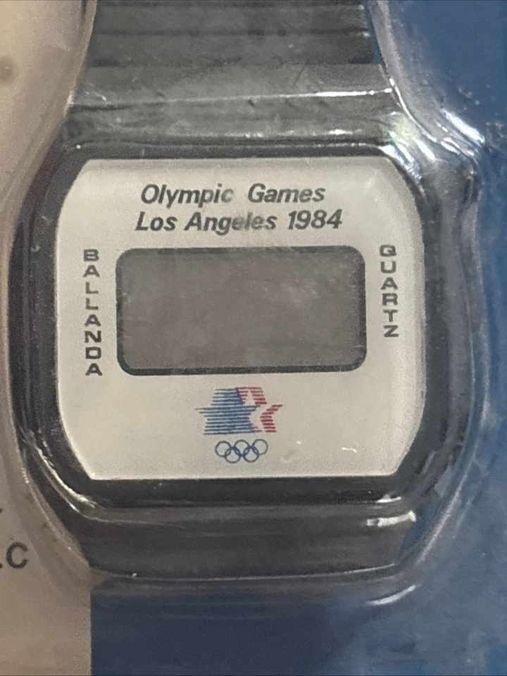 Vintage 80s Los Angeles Summer Olympics 1984 Watch NEW Collectible LCD - Image 2 of 4