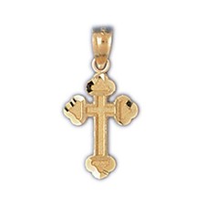 Cross Charm Pendant 14k Gold