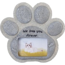 EAZINPU Pet Memorial Stones for Loss of Cat Dog 5.9  inches, Grey