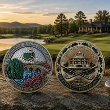 Augusta Inspired Golf Coin Green Jacket Bridge Clubhouse Collectible Souvenir