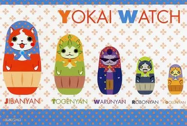 Yo-kai Watch Jibanyan Postcard - Character Collectible from Yokai Town Event