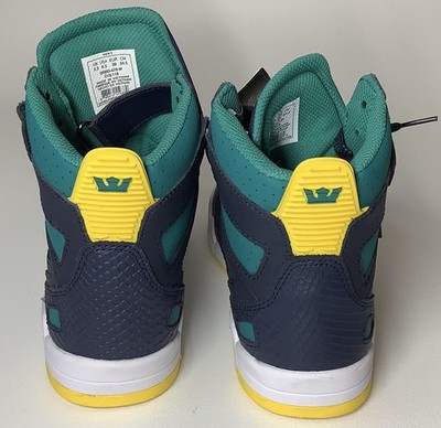 SUPRA Breaker 05893-470 8.5 Mens Blue Synthetic Lace up High Top