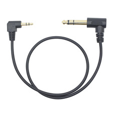 90 Degree 3.5Mm Stereo Audio Cable Right Angle 1 8 to 1 4 Inch TRS Cord